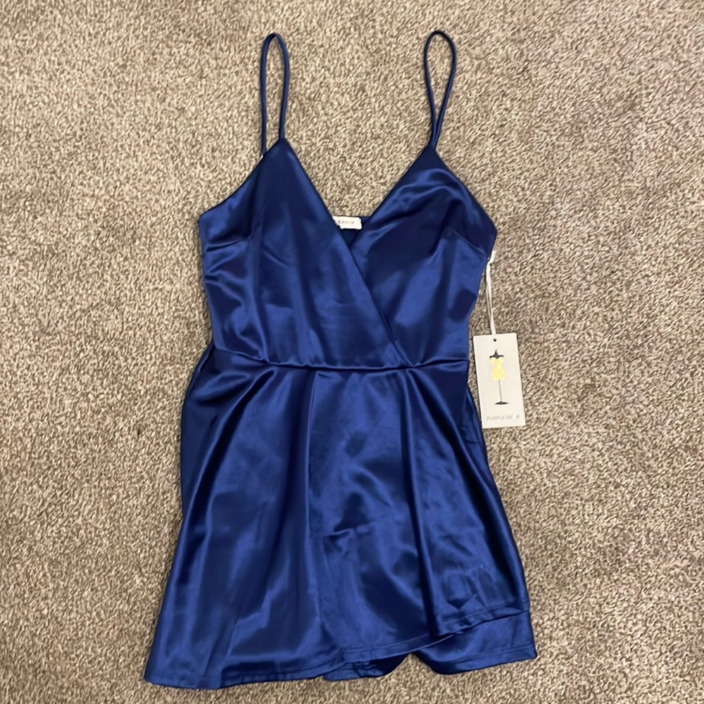 Dressy Blue Romper